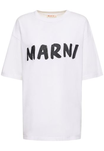 T-shirt In Jersey Di Cotone Con Logo