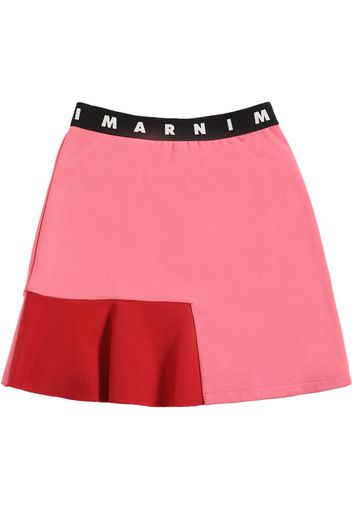 Bikini In Cotone Color Block Con Logo Tape