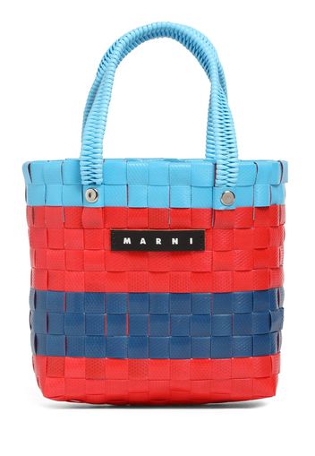 Borsa Shopping Color Block Con Logo