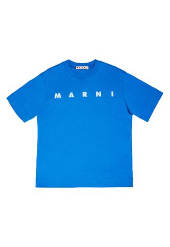 T-shirt In Jersey Di Cotone Con Logo