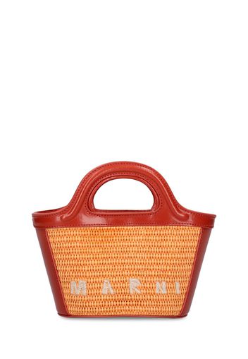 Borsa Shopping Micro Tropicalia Effetto Rafia