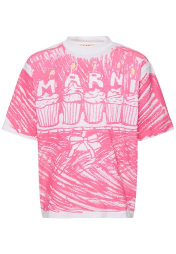 T-shirt Pink Cake In Jersey