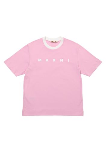 T-shirt In Jersey Di Cotone Con Logo