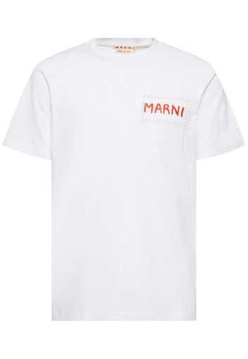 T-shirt In Maglia Di Cotone