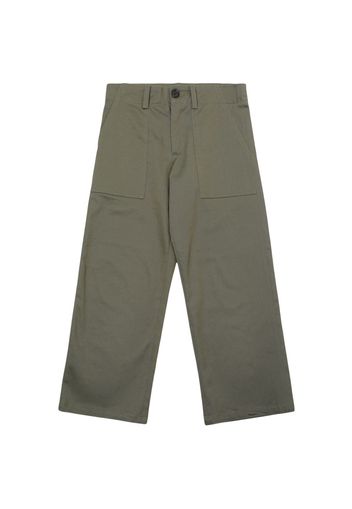 Pantaloni In Gabardina Di Misto Cotone