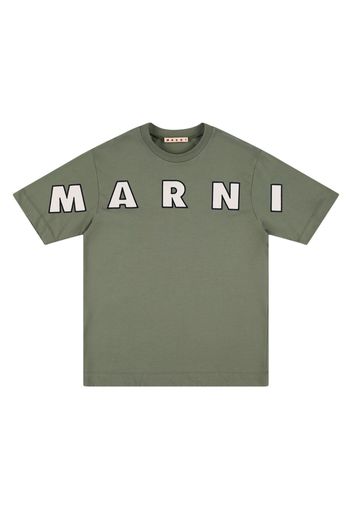 T-shirt In Jersey Di Cotone Con Ricamo