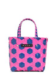 Borsa Shopping Color Block Con Logo