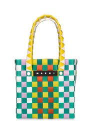 Borsa Shopping Color Block Con Logo