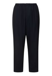 Pantaloni Cropped Loose Fit In Lana