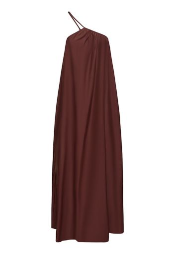 Cotton & Silk One Shoulder Long Dress