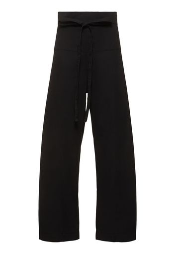 Cotton Wide Pants