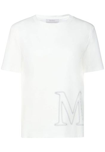 T-shirt Monviso In Cotone E Modal Con Logo