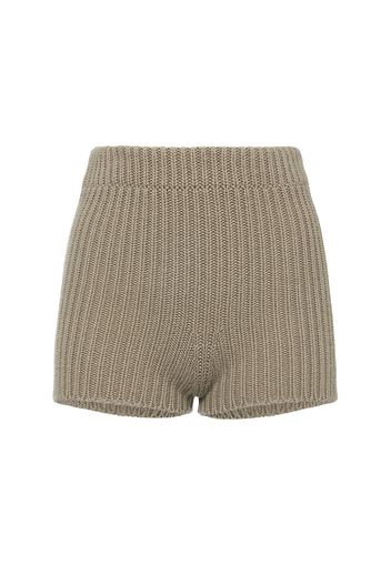 Shorts Acceso1234 In Maglia Di Cotone A Costine