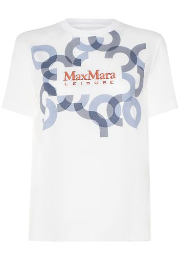 T-shirt Obliqua / Stampa E Ricamo