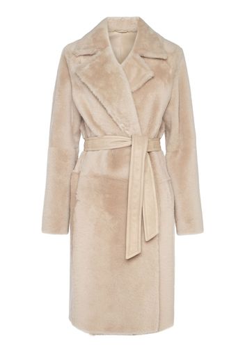 Ulzio Belted Furry Short Coat