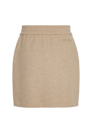 Onagro Wool Blend Jersey Mini Skirt