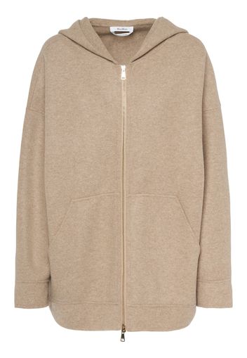 Saio Wool Blend Jersey Zip Hoodie