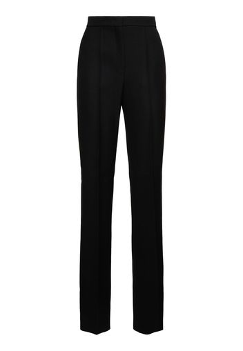 Uccio Grain De Poudre Wool Wide Pants