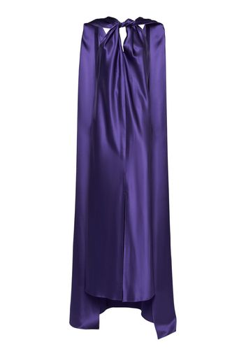 Egizio Silk Satin Long Dress