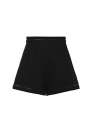 Shorts Adagio Drappeggiati In Cammello