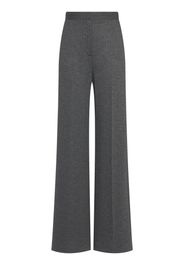 Angora Wool Blend Jacquard Wide Pants