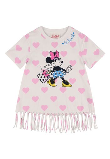 Vestito Minnie In Cotone Con Stampa