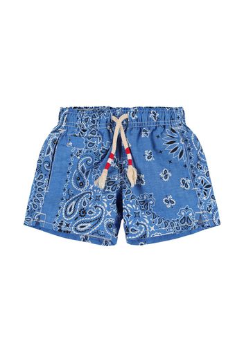 Shorts Mare Bandana In Nylon Stampato