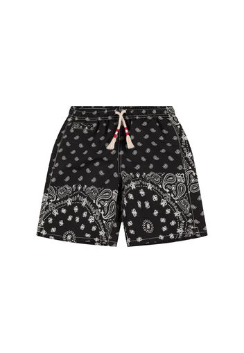 Shorts Mare Bandana In Nylon Stampato