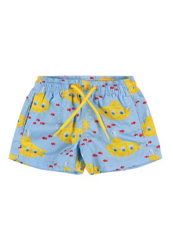 Shorts Mare Submarine In Cotone Stampato