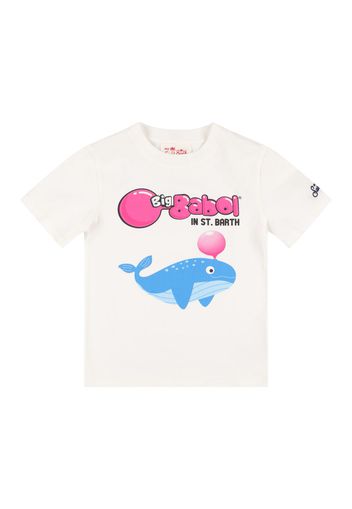 Whale Print Cotton Jersey T-shirt