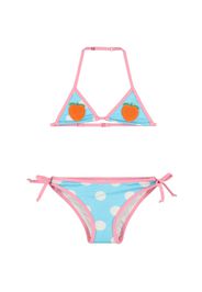 Bikini A Righe Con Applicazioni