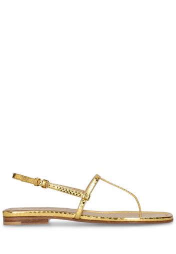 10mm Ali Python Print Leather Sandals