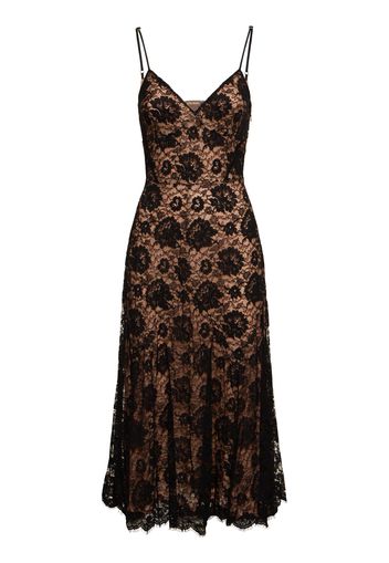 Crushed Dance Floral Lace Slip Dress