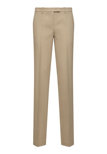 Pantaloni Dritti Carolyn In Crepe Sablé