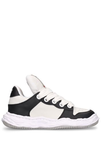 Sneakers Low Top Wayne In Pelle