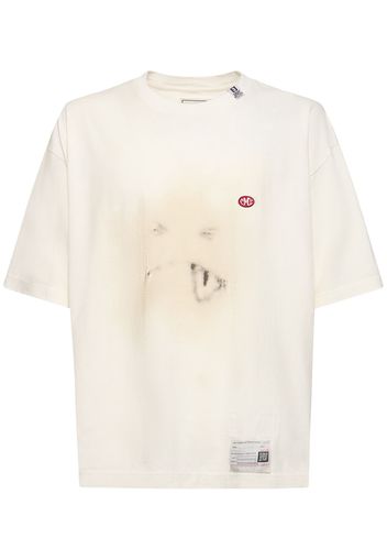 T-shirt Smiley Face In Cotone Con Stampa