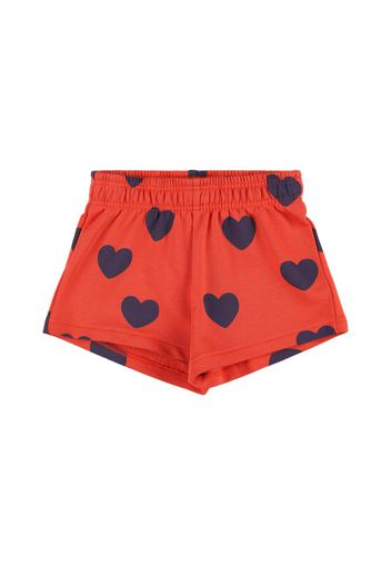 Shorts In Felpa Di Cotone Organico