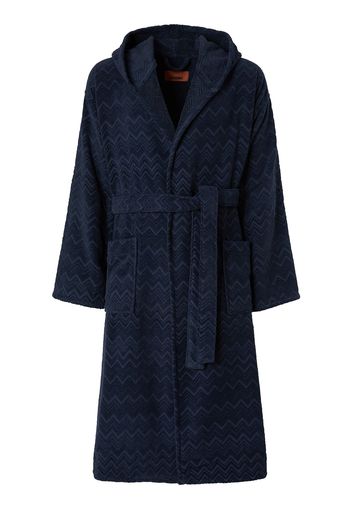 Chalk Hooded Bathrobe