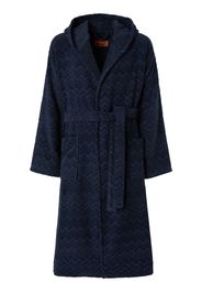 Chalk Hooded Bathrobe