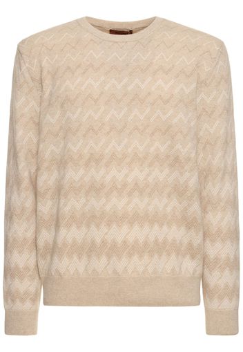 Maglia In Cashmere Monogram