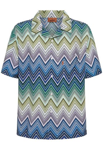 Camicia In Rayon A Zig Zag