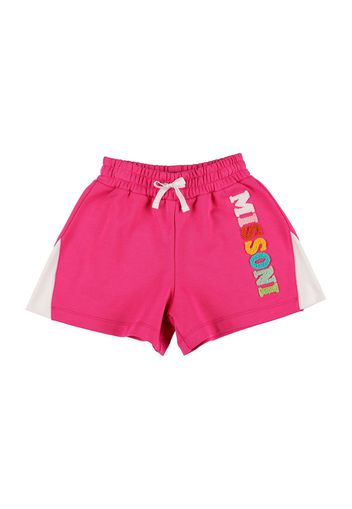 Shorts In Jersey Di Cotone Con Logo