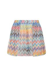 Shorts In Lurex Chevron Zigzag Elasticizzato