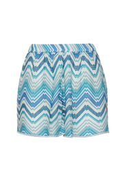 Shorts In Lurex Chevron Elasticizzato