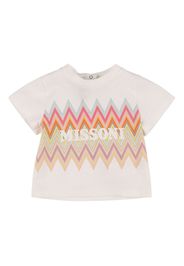 T-shirt In Jersey Di Cotone Stampato