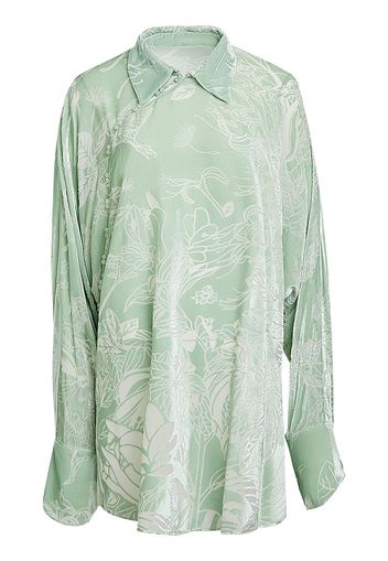 Printed Stretch Silk Shirt