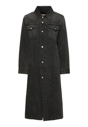 Cotton Denim Long Coat