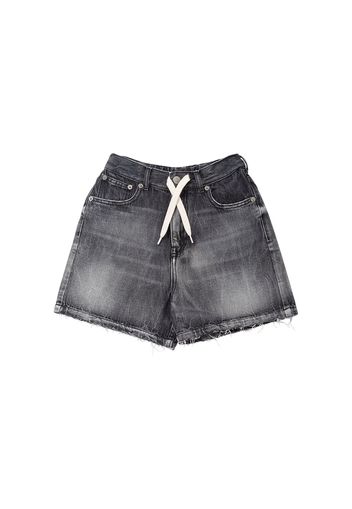 Shorts In Denim Di Cotone