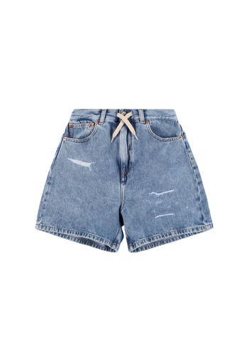 Shorts In Denim Di Cotone