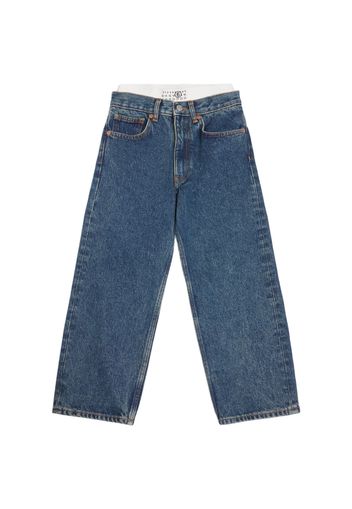 Jeans In Denim Di Cotone Stretch